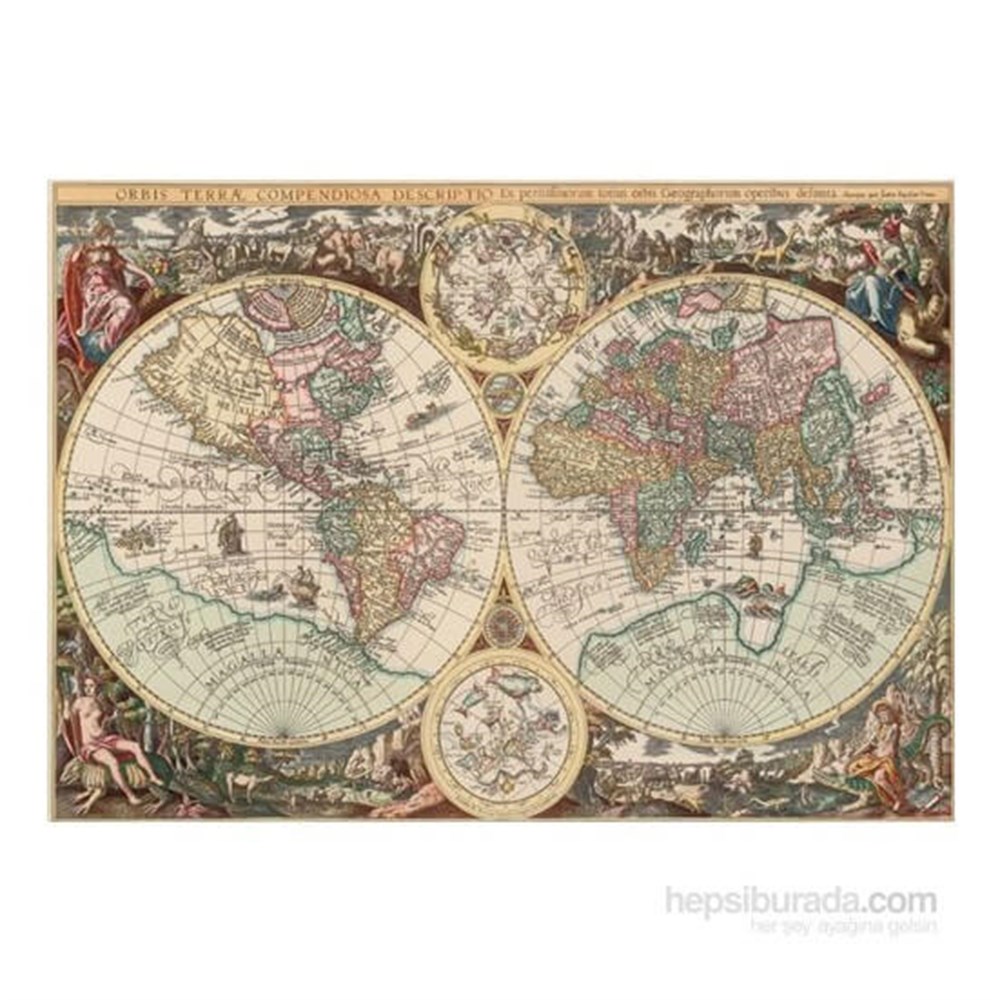 ART PUZZLE DUNYA HARITASI 1500 PARCA PUZZLE Diğer HD4631