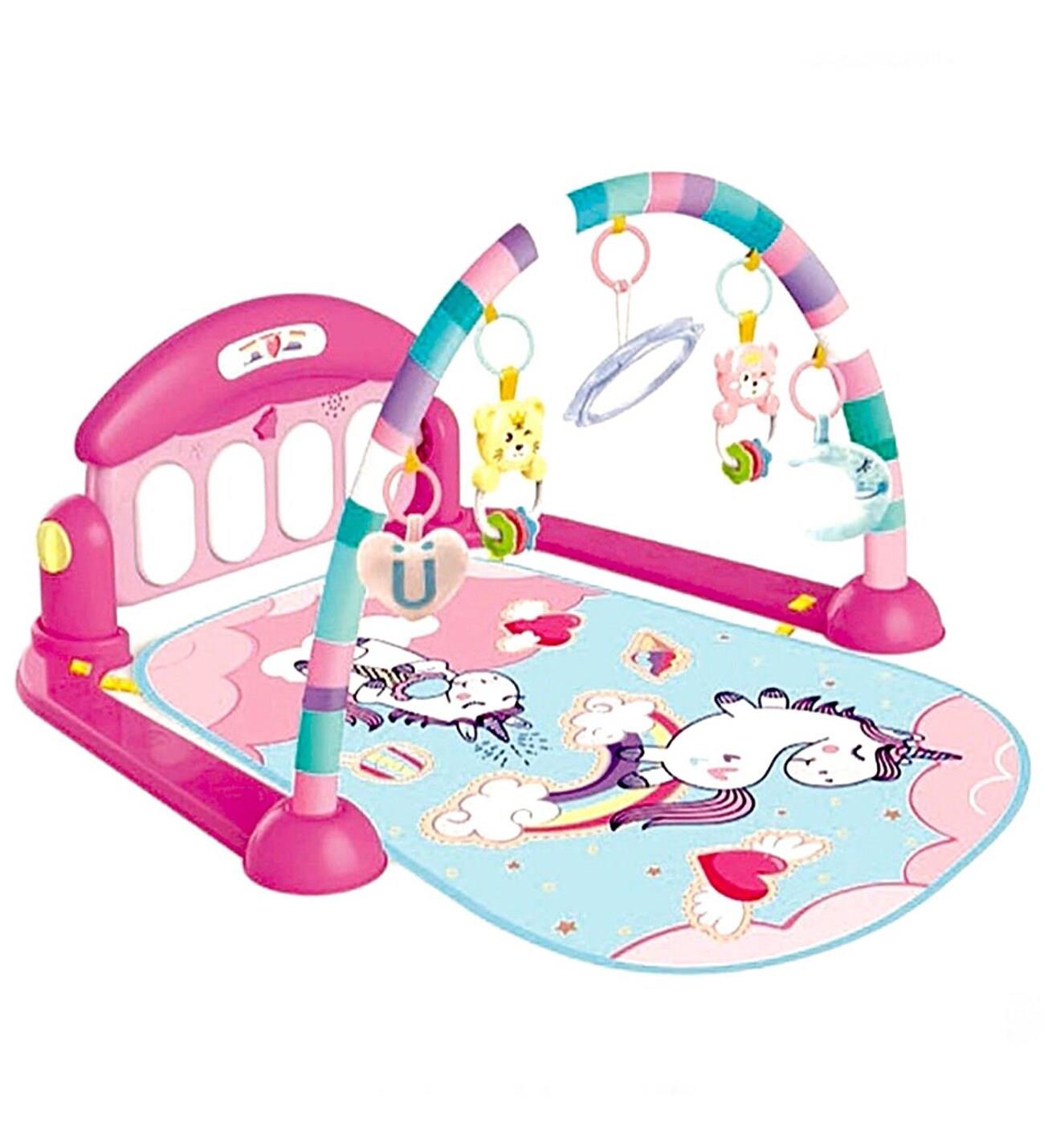 Babycim Unicorn Piyanolu Oyun Halısı Pembe HE0639 Diğer HE0639