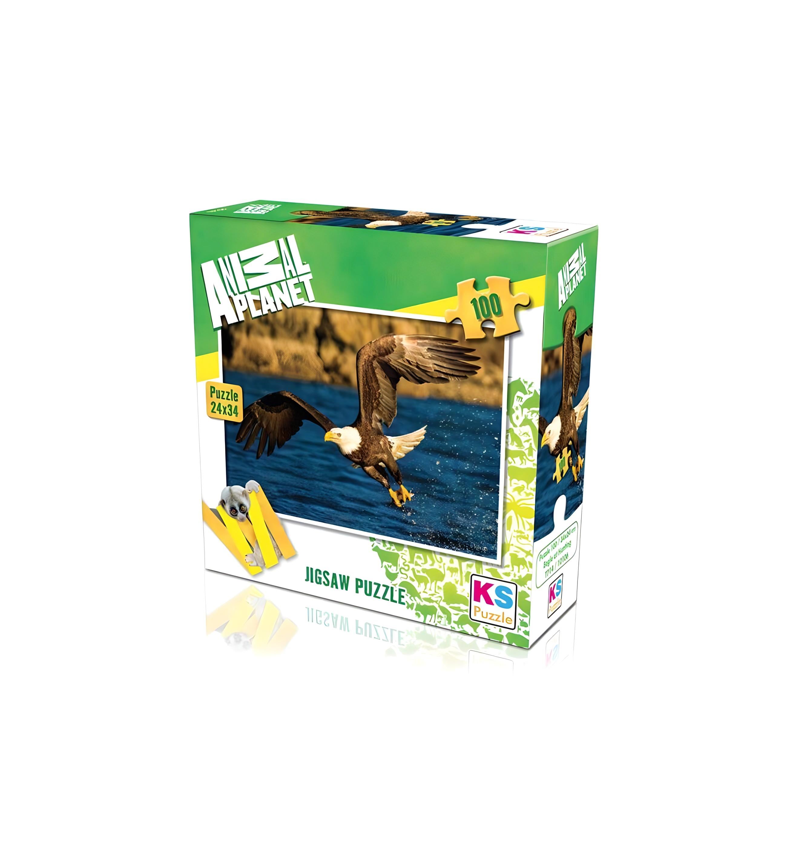 KS PUZZLE 100 PARCA KARTAL 24X34CM Diğer KS10106