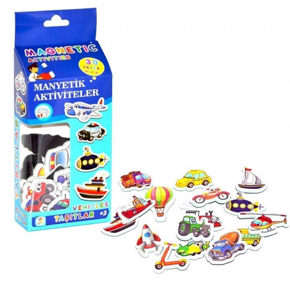 Laço Kids Manyetik Aktiviteler Taşıtlar 30 Parça Diğer LC7154