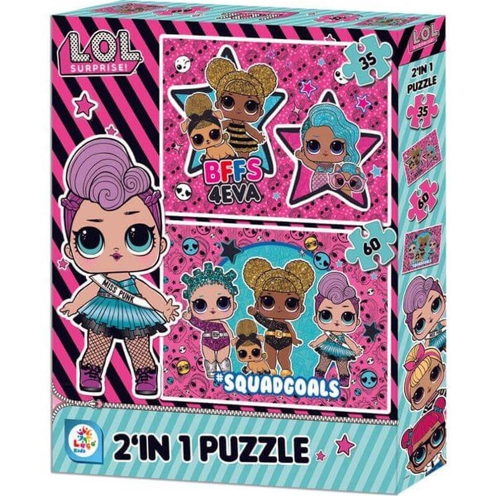 LOL 2 in 1 Çocuk Puzzle Diğer LOL7583