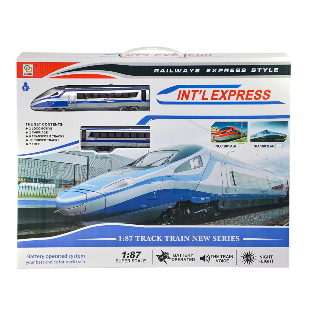1801B-6 Sesli ve Işıklı Tren Oyun Seti 26 Parça Diğer PSF 1801B 6