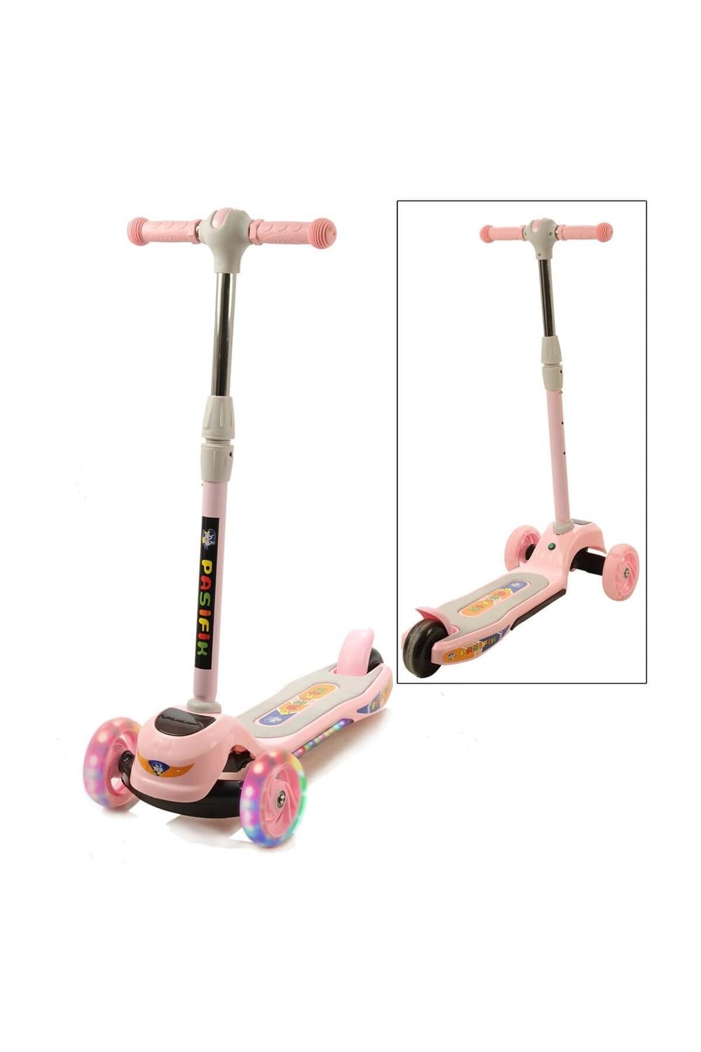 ISIKLI MUZIKLI SCOOTER PEMBE Diğer PSF519 P