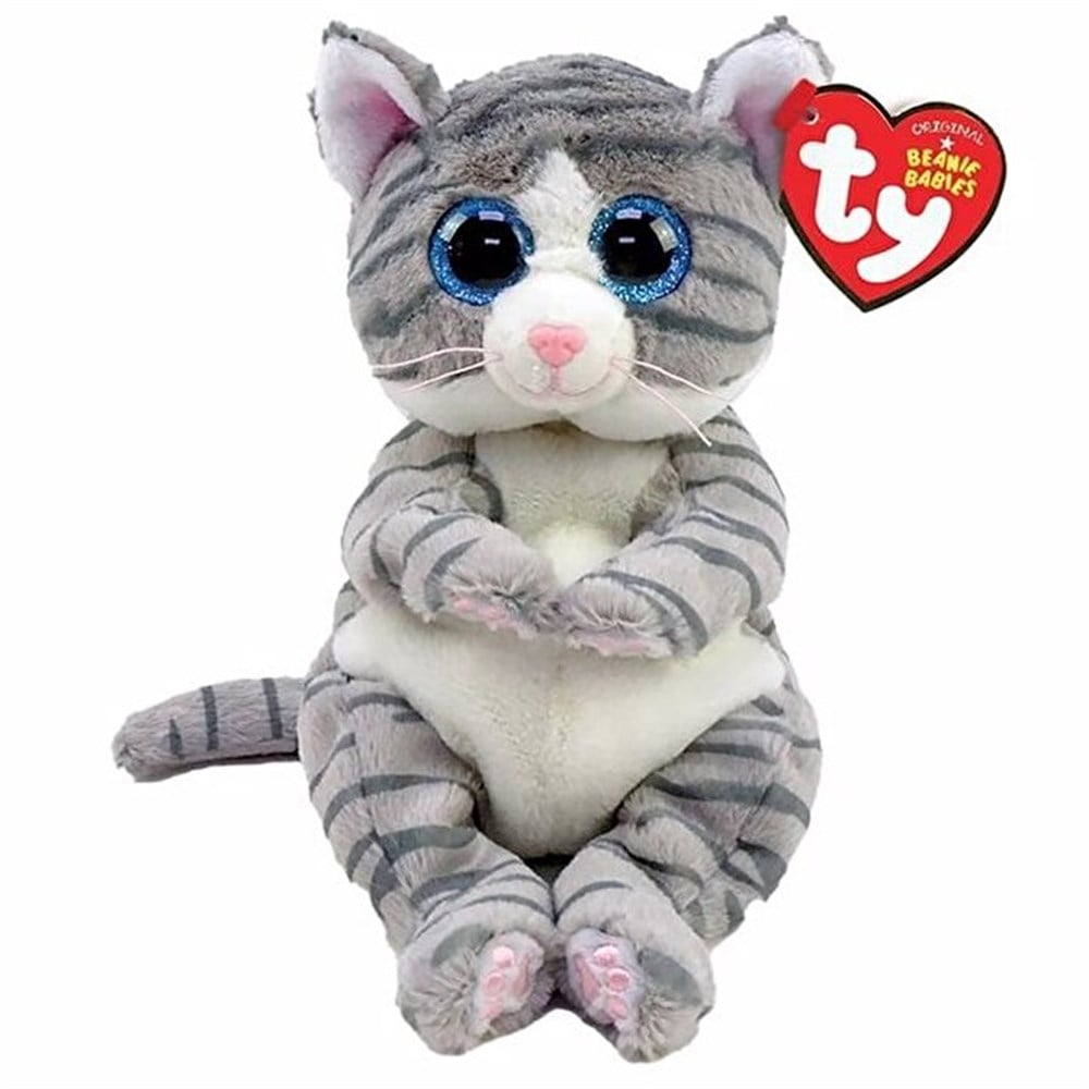 TY Mıtzı Tabby Gri Kedi 20 Cm Diğer TY40539
