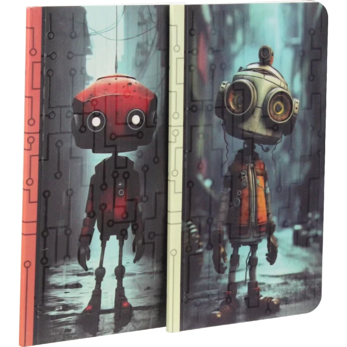 Lilamor Robot Defter 9x16 48 Sayfa Bubu LLM DF0916 RB01