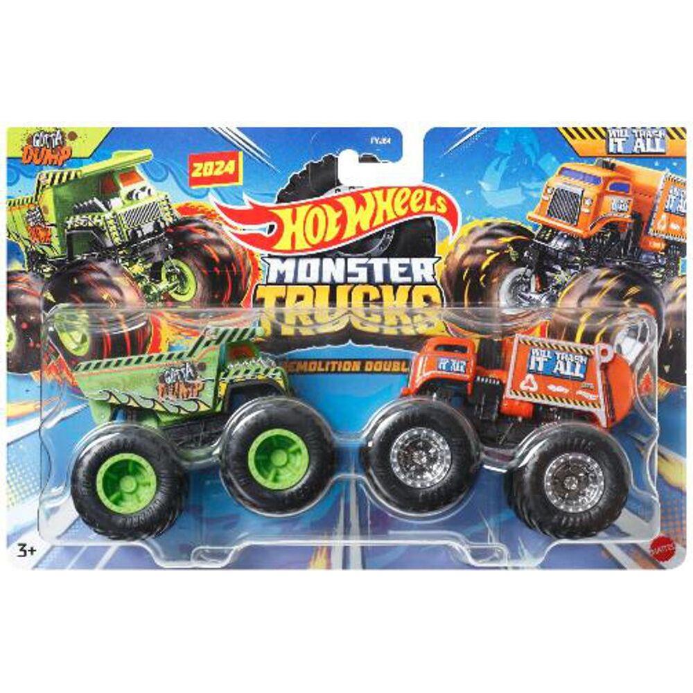 Hot Wheels 1:64 Monster Trucks İkili Araçlar Gotta Dump vs Will Trash İt Hot Wheels HWN52