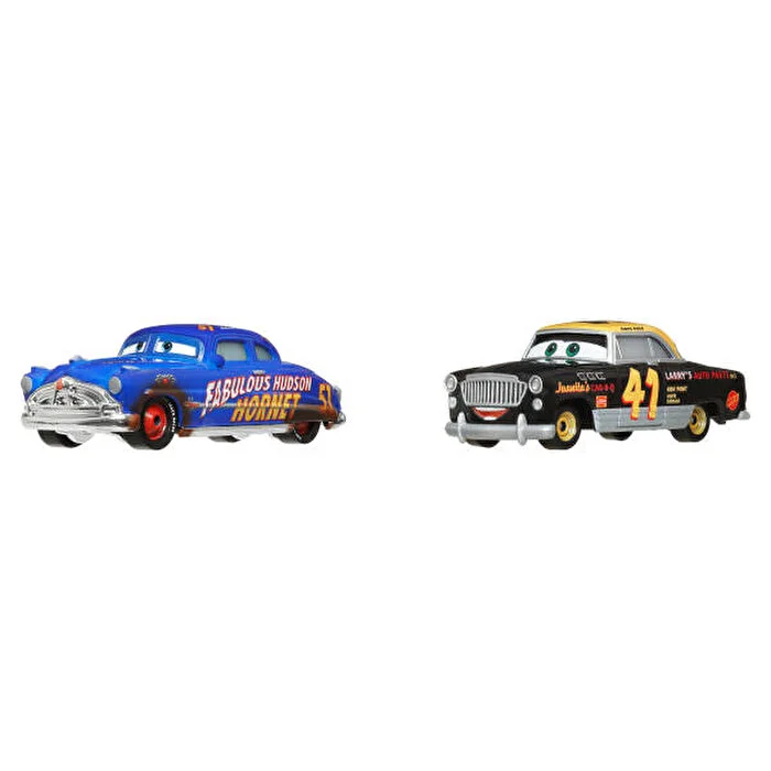 CARS IKILI KARAKTER ARACLAR DIRT TRACK FABULOUS HUDSON HORNET & CLOVIS RIDER DXV99-JDH44 Diğer JDH44