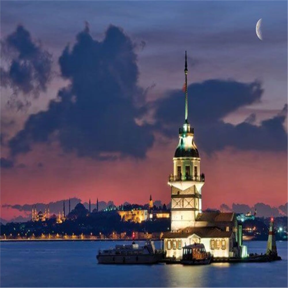 Educa Kız Kulesi İstanbul 1000 Parça Neon Puzzle