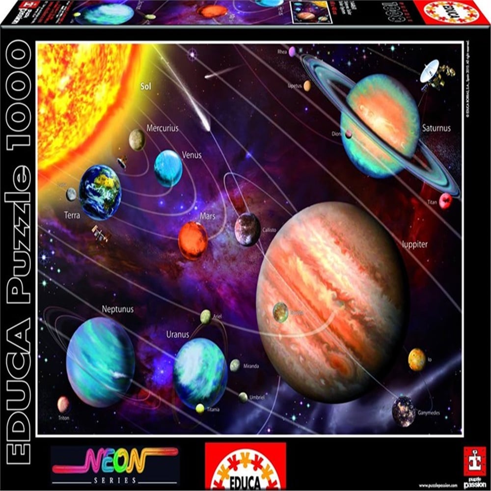 Educa Solar System Neon 1000 Parça Puzzle