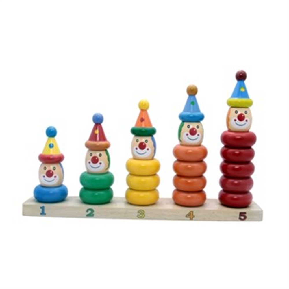 EĞİTİCİ AHŞAP 5Lİ PALYAÇO