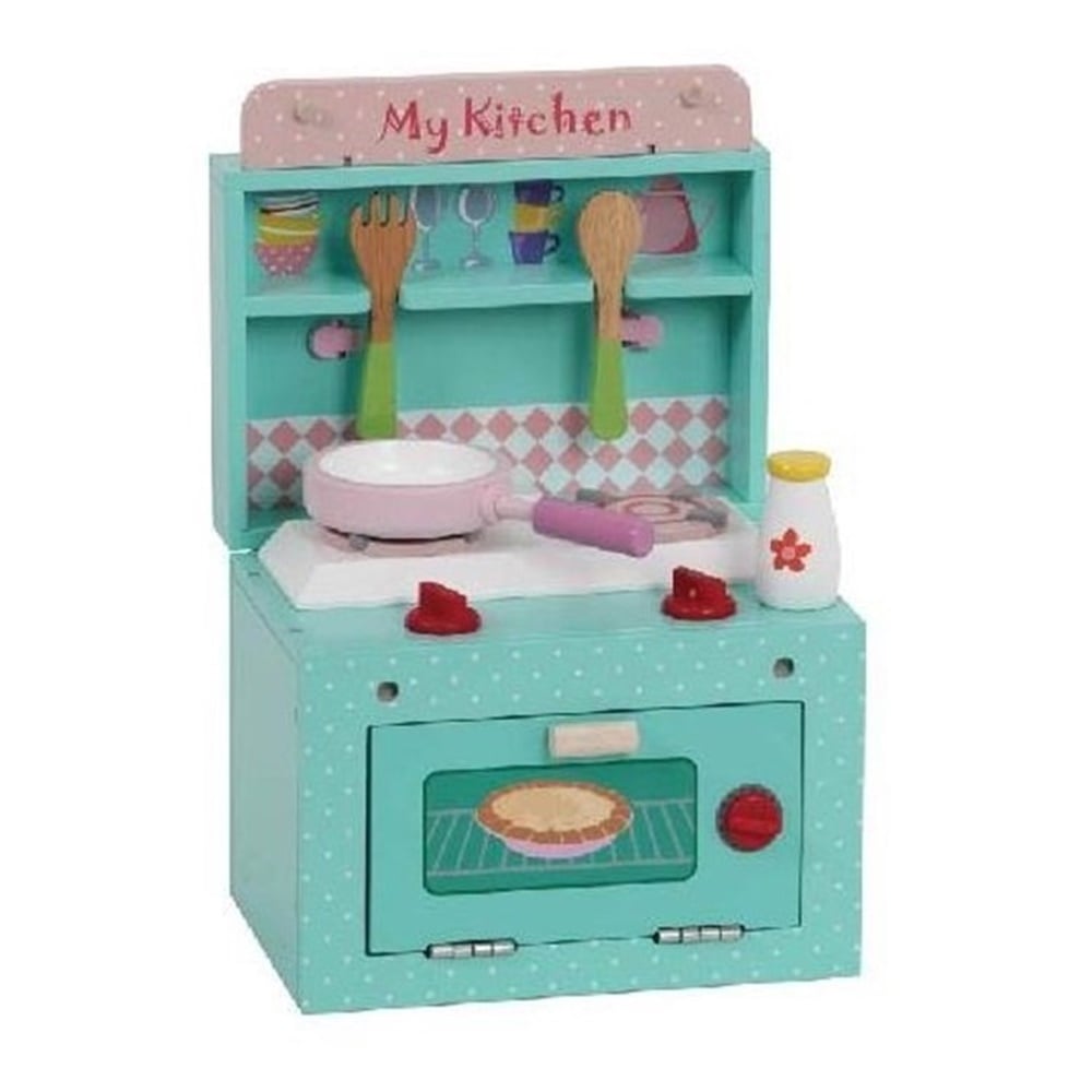 Eğitici Ahşap Katlanabilir Taşınabilir Mutfak Set