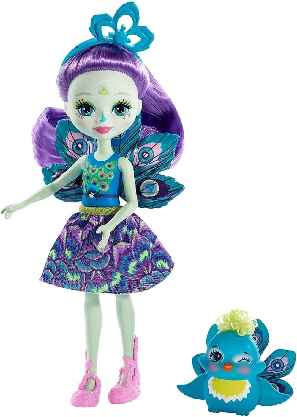 ENCHANTIMALS ANA KARAKTER BEBEKLER PATTER PEACOCK & FLAP DVH87-FXM74 Enchantimals FXM74