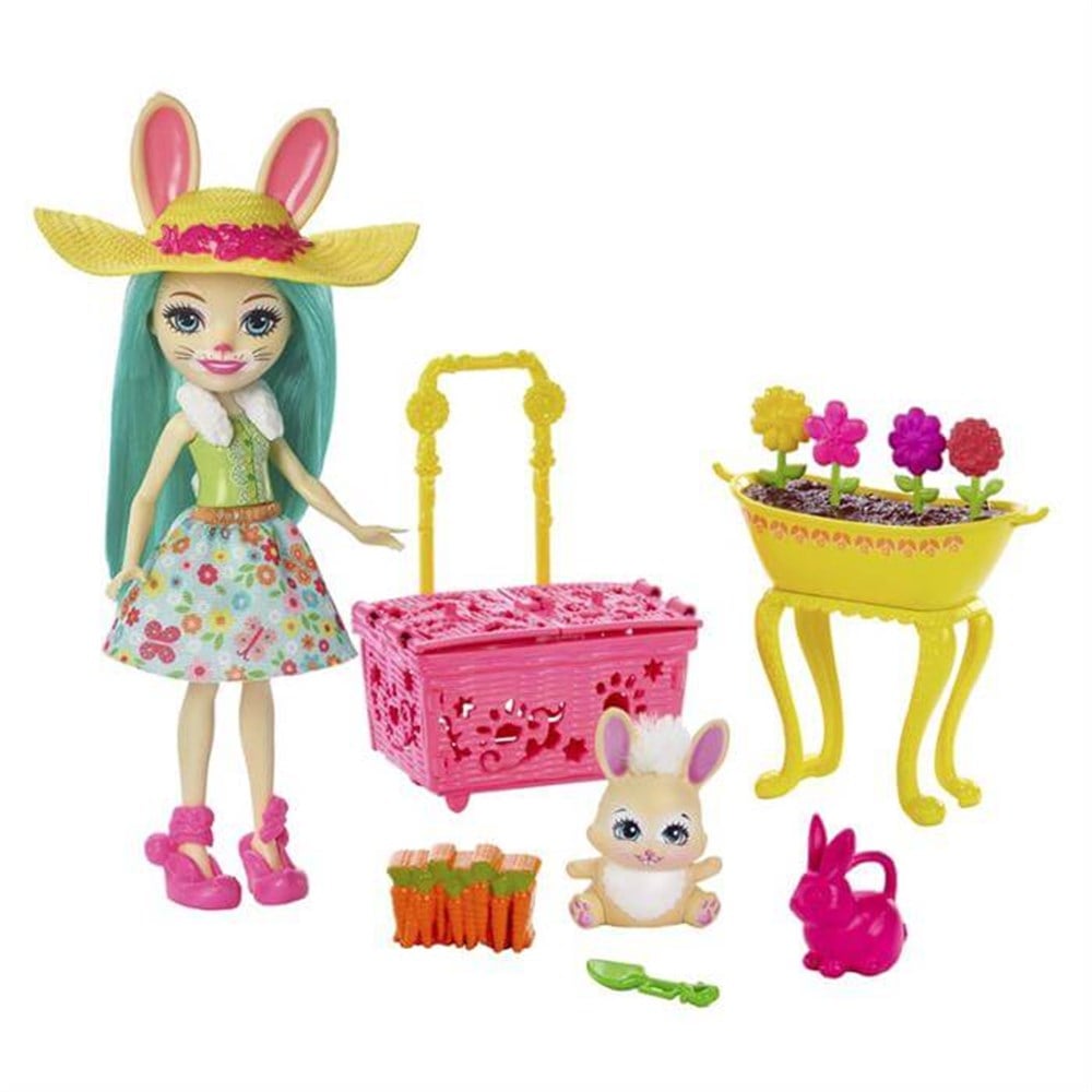 Enchantimals Tatil Temalı Oyun Setleri Bunny Blooms & Fluffy Lapin GJX32-GJX33 Enchantimals GJX33