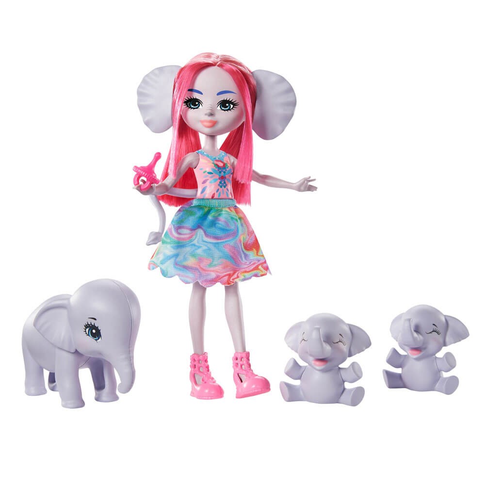 Enchantimals Aile Serileri Oyun Seti Esmeralda ve Fil GJX43-GTM30 Enchantimals GTM30