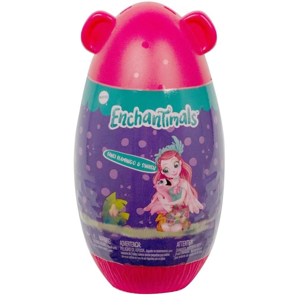Enchantimals Yumurtadan Çıkan Bebekler Serisi GPL94-GTM34 Fanci Flamingo & Swash Enchantimals GTM34