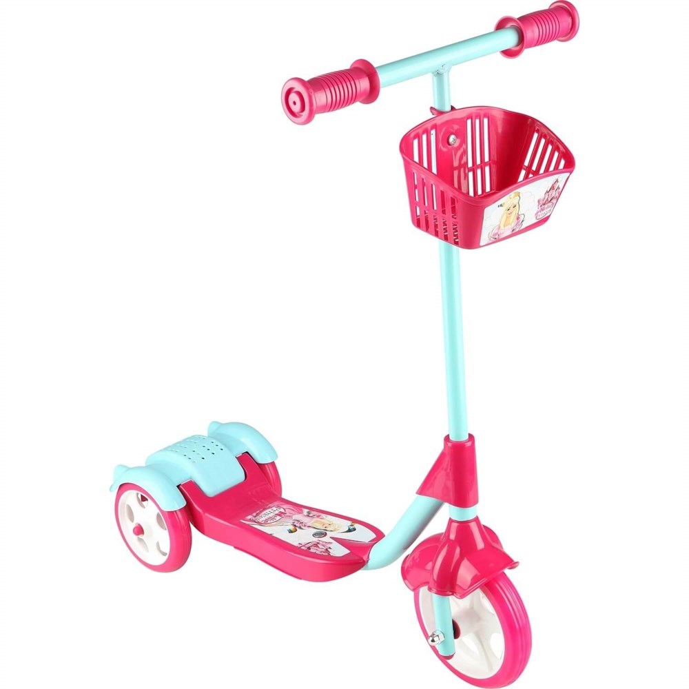 Erdem 3 Tekerlekli Frenlı Sepetli Nellie Pembe Scooter Erdem Oyuncak ERD ESC11E