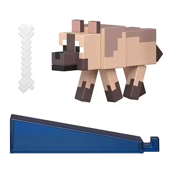 MINECRAFT BLOK OLUSTUR SERISI FIGURLERI CHESTNUT WOLF GTP08-JJR90 Diğer JJR90