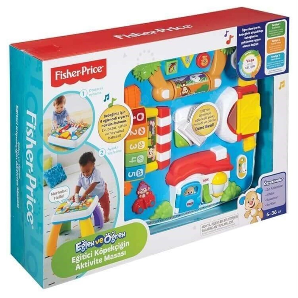 Fisher Price Eğitici Köpekçiğin Aktivite Masası DRH44 Fisher Price 12875