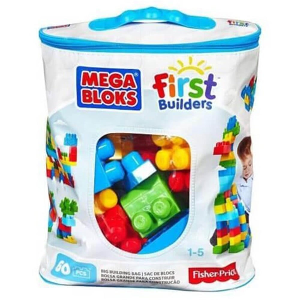 Mega Bloks First Builders 60 lı Blok Torbaları Mavi CYP67-DCH55 Fisher Price DCH55