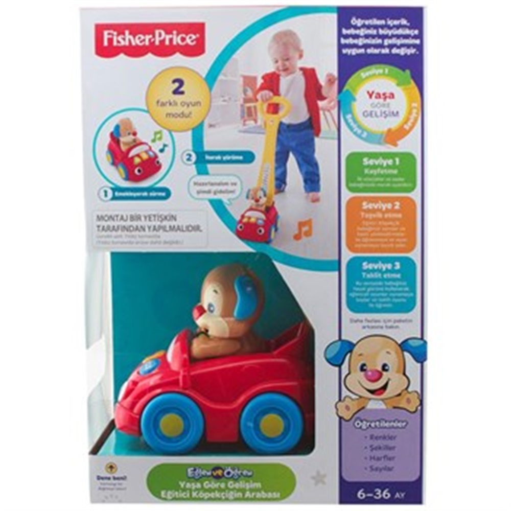 Fisher Price Eğitici Köpekçiğin Arabası Türkçe DLK88