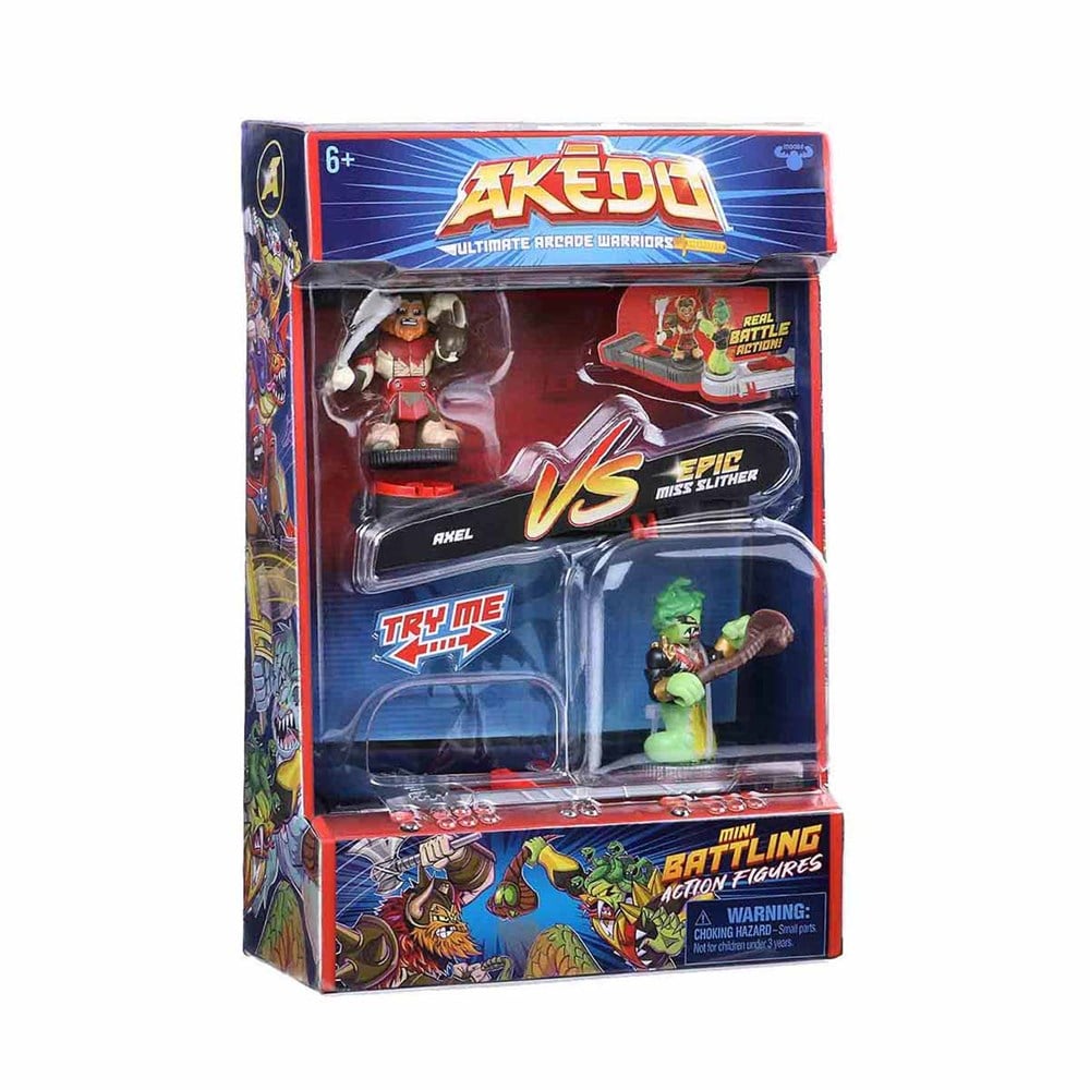 Akedo İkili Figür Paketi S1 - Axel vs Miss Slither 14260 Giochi Preziosi AKE01000 14260