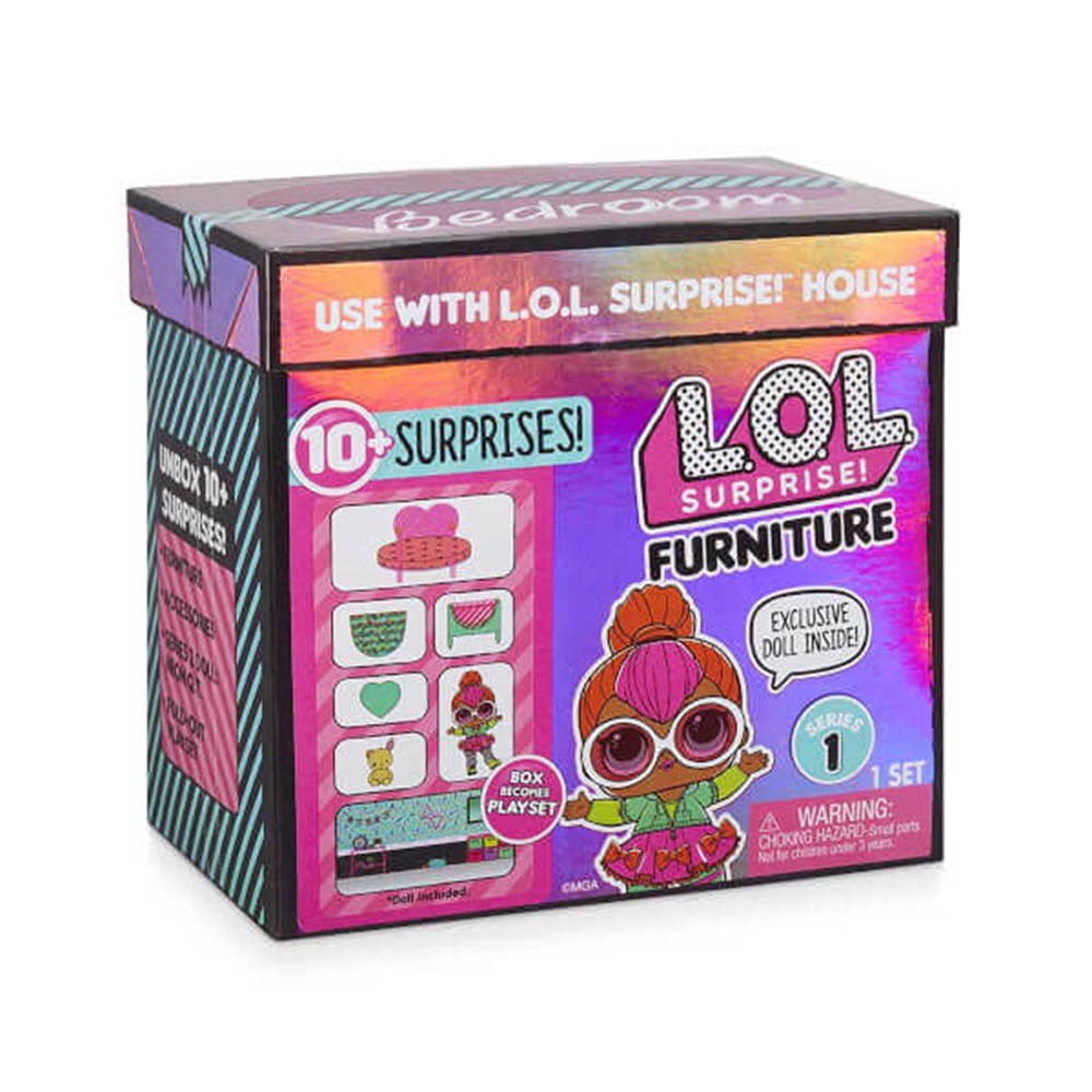 L.O.L BEBEK VE MOBILYA OYUN SETI - BEDROOM Giochi Preziosi LLU90000 BED