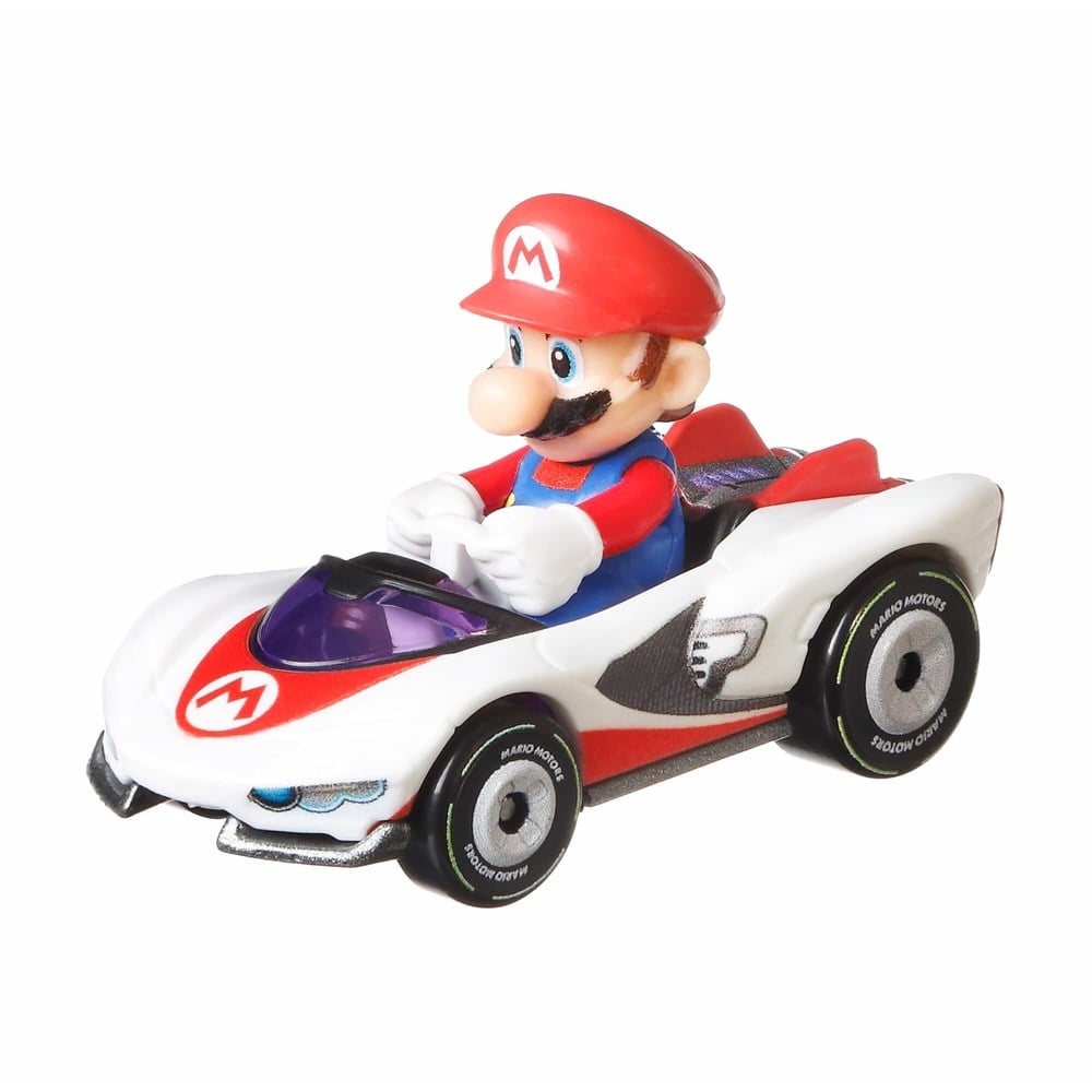 Hot Wheels Mario Kart Karakter Araçlar Mario P-Wing Kart GBG25-GJH62 Hot Wheels GJH62