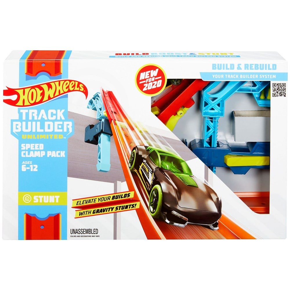 Hot Wheels Track Builder Tasarla Ve Yeniden Oluştur Serisi Hız Kıskacı Paketi GLC87-GLC92 Hot Wheels GLC92