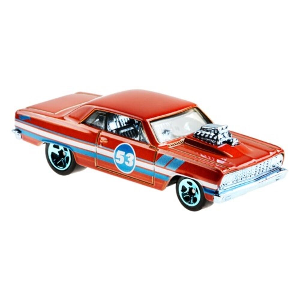 Hot Wheels Mavi ve Parlak Arabalar 64 Chevy Chevelle Grr36 Hot Wheels GRR36