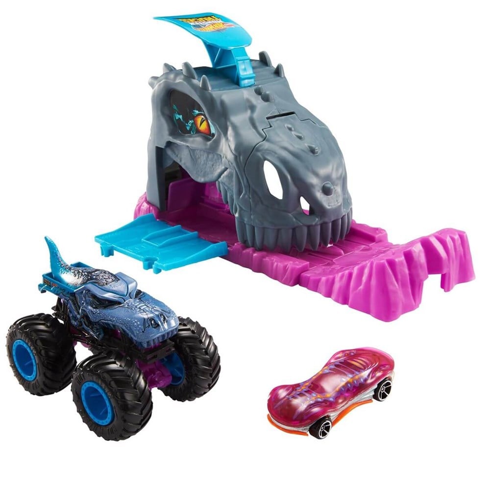 Hot Wheels Monster Trucks Fırlatıcılı Oyun Seti GKY01-GVK00 Hot Wheels GVK00