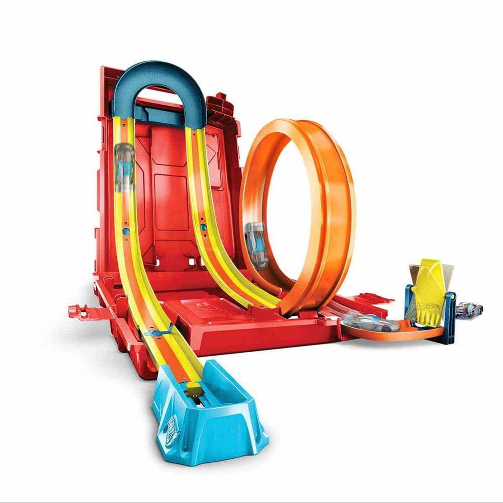 Hot Wheels Track Builder Benzin Bidonu Akrobasi Seti HDX78 Hot Wheels HDX78