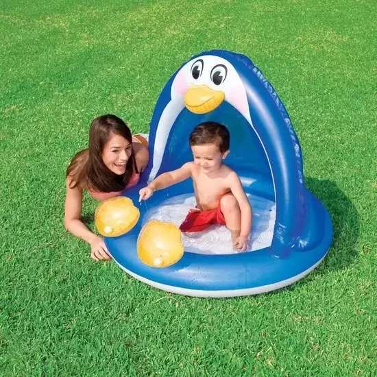 İntex Penguen Güneş Korumalı Bebek Havuzu 57418  Intex IH57418
