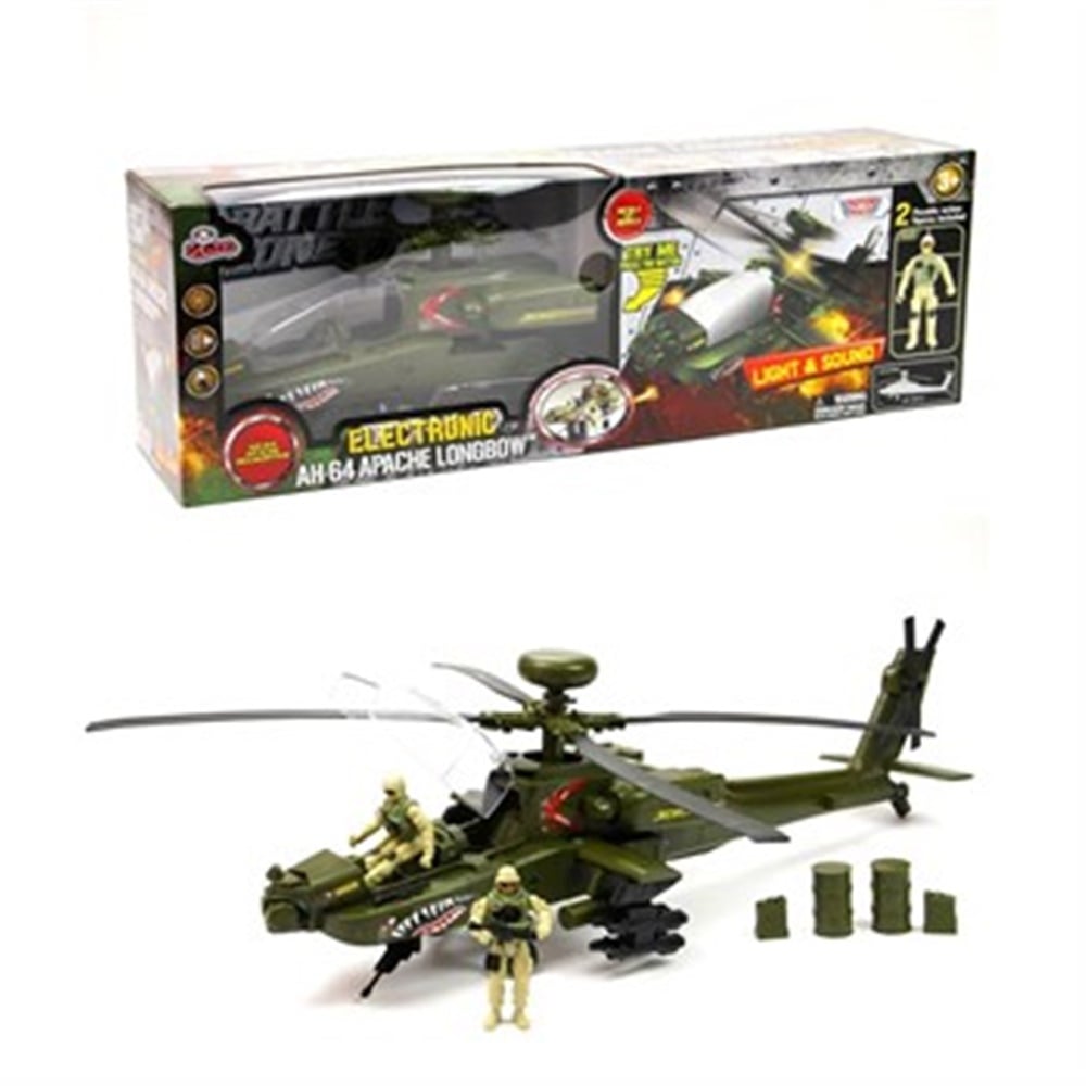 Işıklı ve Sesli Apache Helikopter