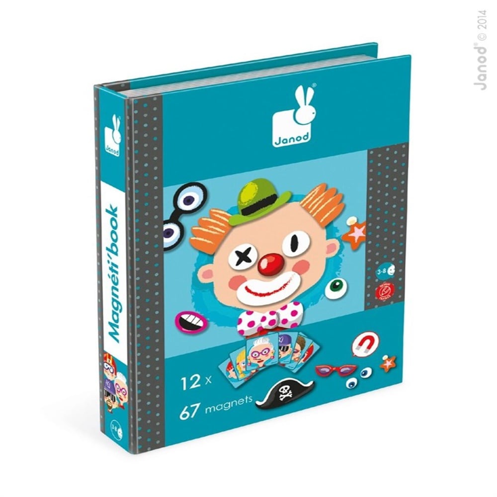 Janod Magnetibook Crayz Face