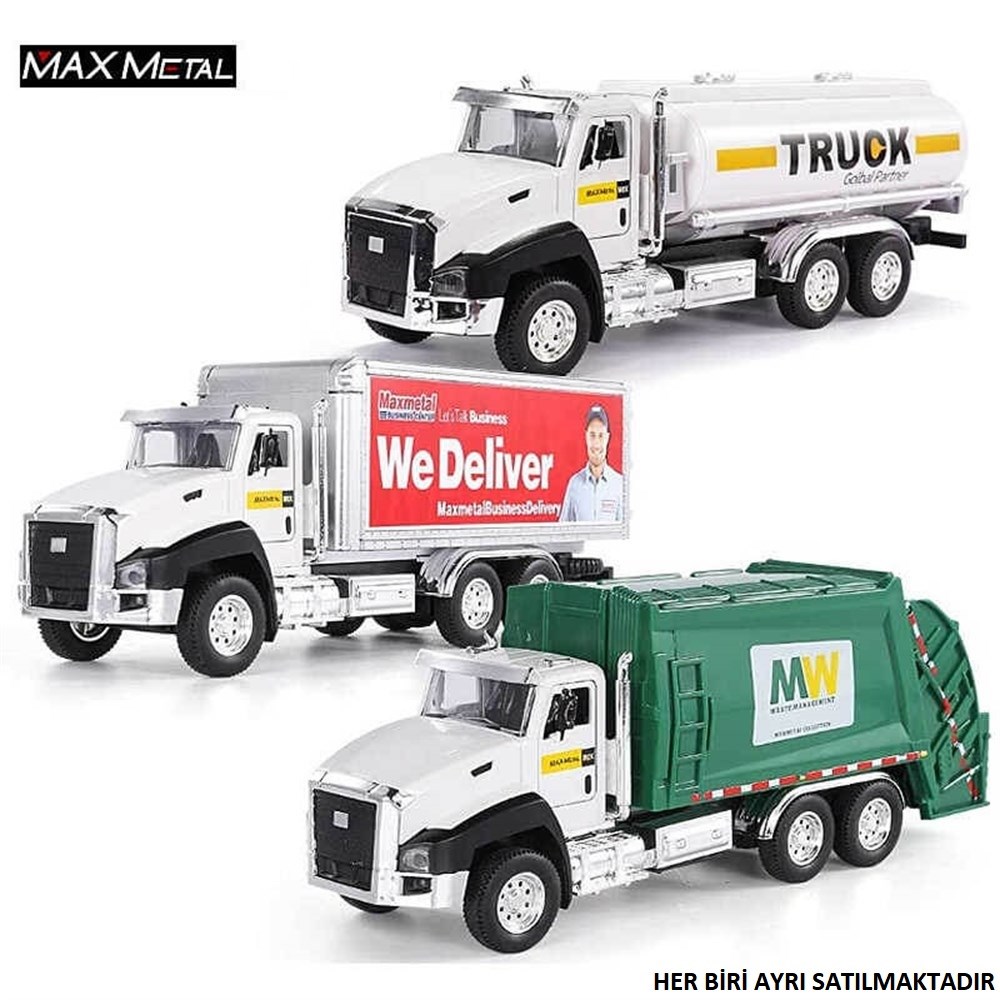 Max Metal Çek Bırak Kutulu Kamyonlar CF18 M10 Kızılkaya KZL CF18 M10