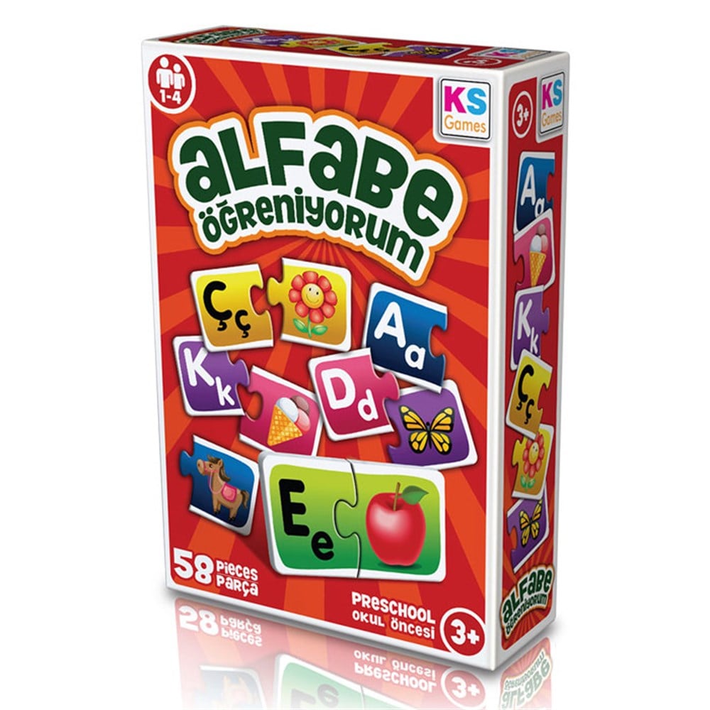 KS Games Alfabe Öğreniyorum Puzzle 58 Parça KS Games AG 257