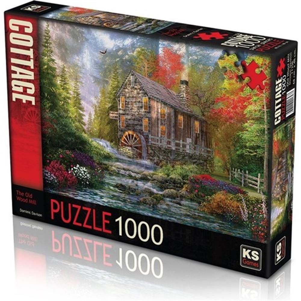 KS Puzzle 1000 Parça Parça Old Wood Mill 11356 KS Games KS 11356