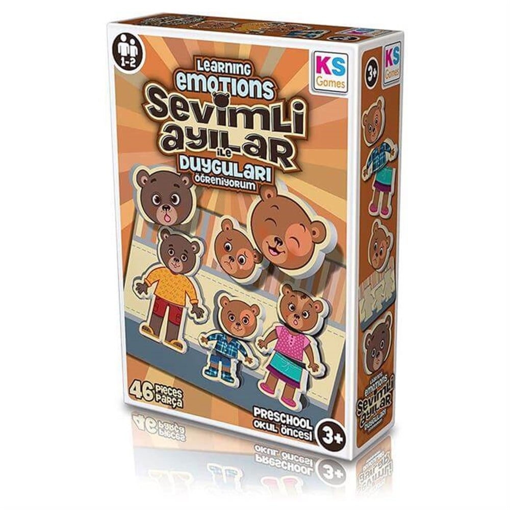 KS Games Sevimli Ayılar (Duyguları Öğreniyorum) KS Puzzle BD 172