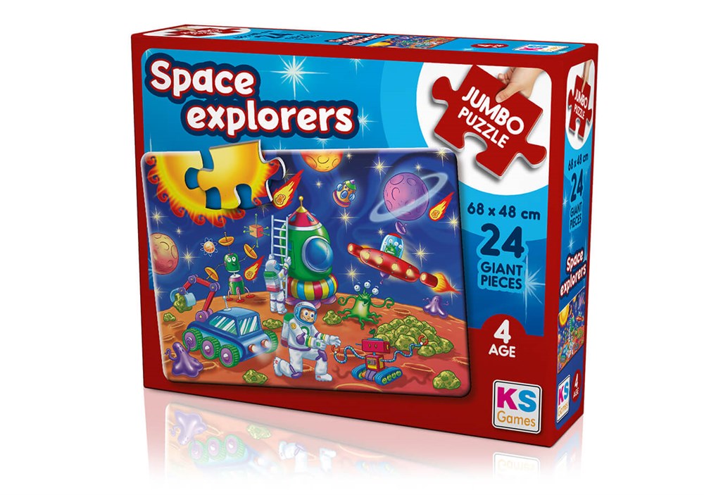 Ks Games Space Explorers 24 Parça Jumbo Boy Puzzle KS Puzzle JP 31011