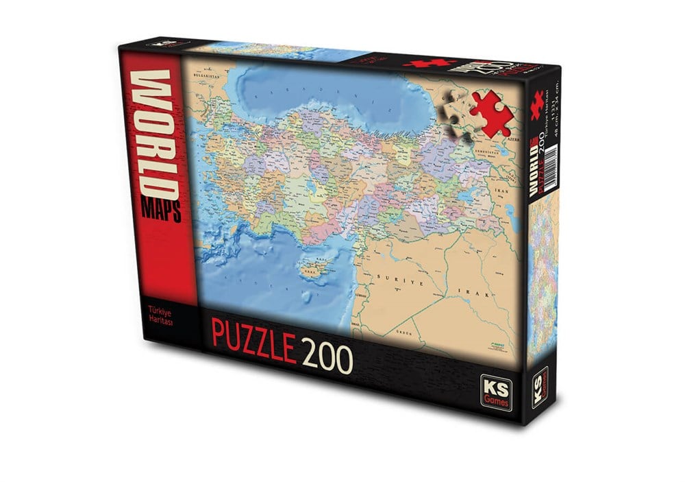 Ks Puzzle Türkiye Haritası 200 Parça 11331 KS Puzzle KS 11331