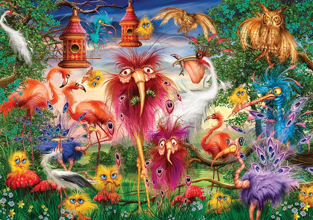 KS 1000 Parça Puzzle Uggly Birds KS Puzzle KS 20538