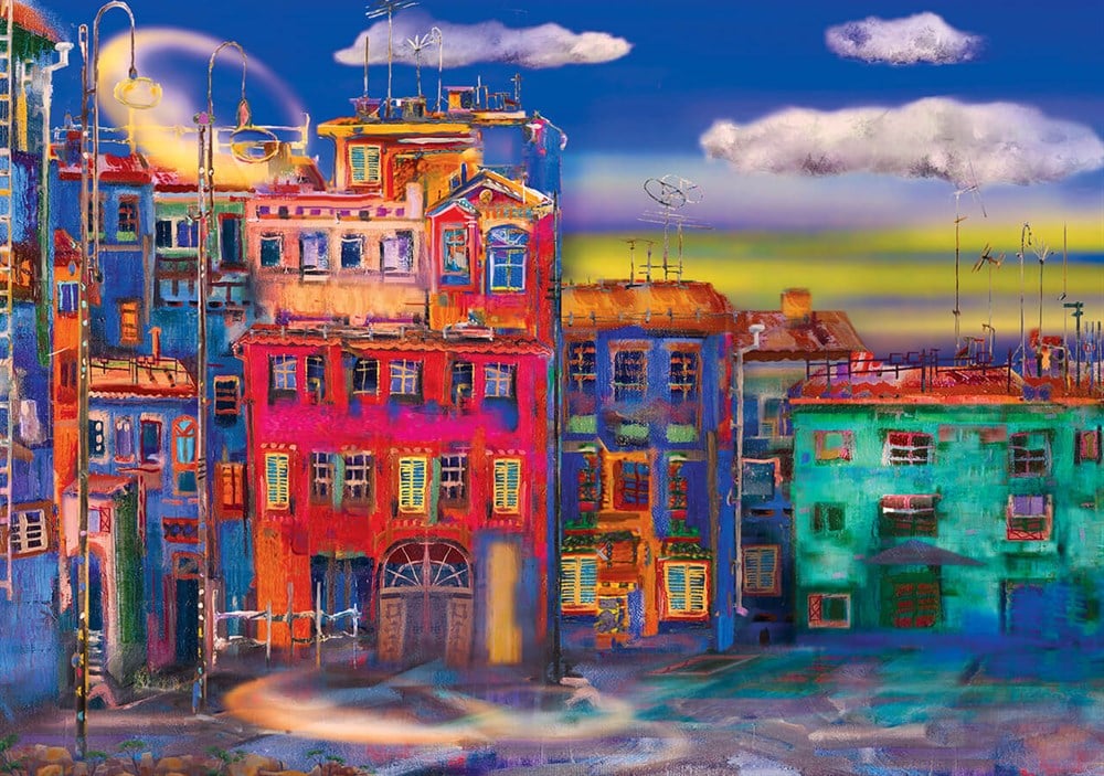 KS 1000 Parça Puzzle Night Without The Moon KS Puzzle KS 20557