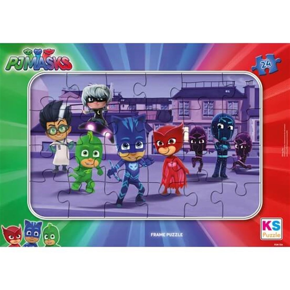 Frame Puzzle 24 Parça Pjmask KS Puzzle KS PJMASK