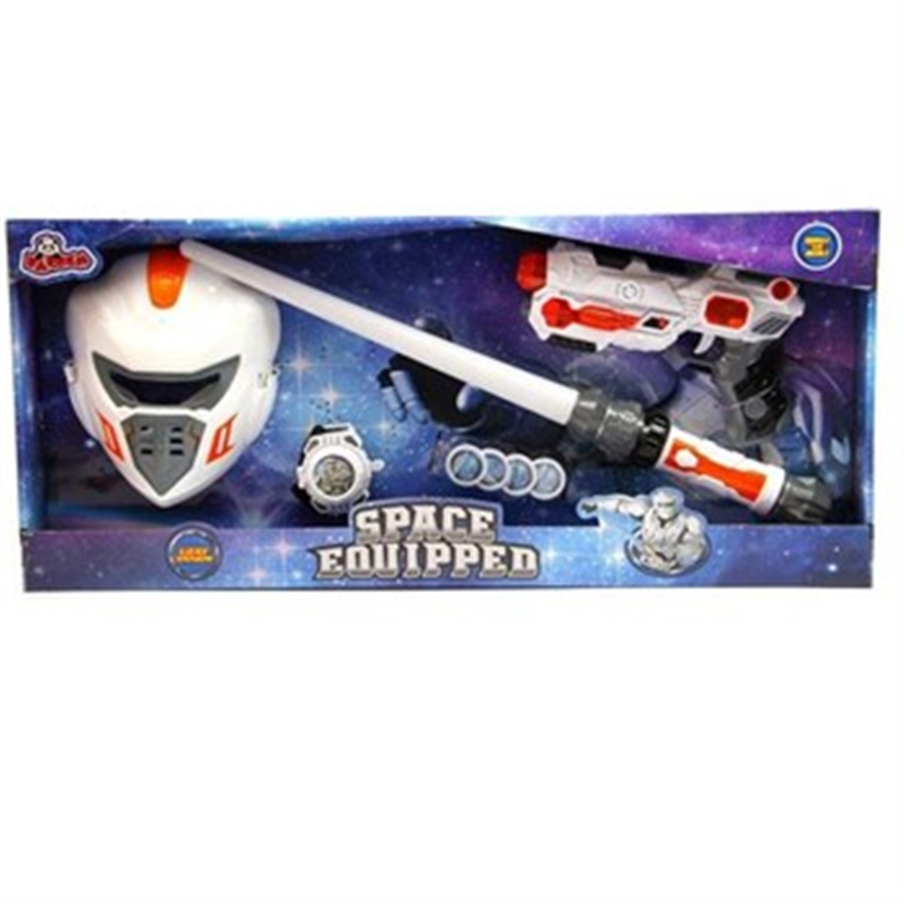 Kutulu Işıklı Sesli Kılıçlı Maskeli Uzay Savaşçı Seti