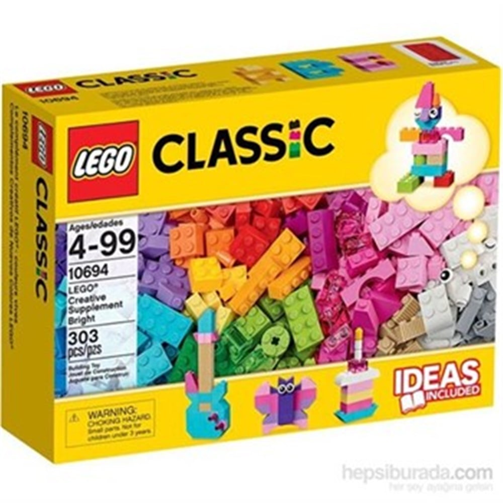 Lego Classic Parlak Renkli Ek Parçalar