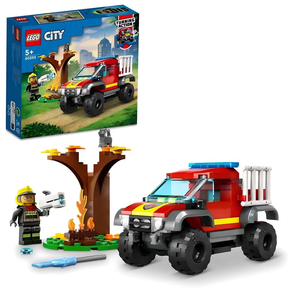 LEGO City 4x4 İtfaiye Kamyonu Kurtarma Operasyonu 60393 Lego LSC60393