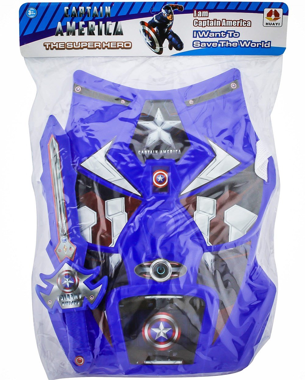 Mega Zırhlı Captain America Marvel HWA09224