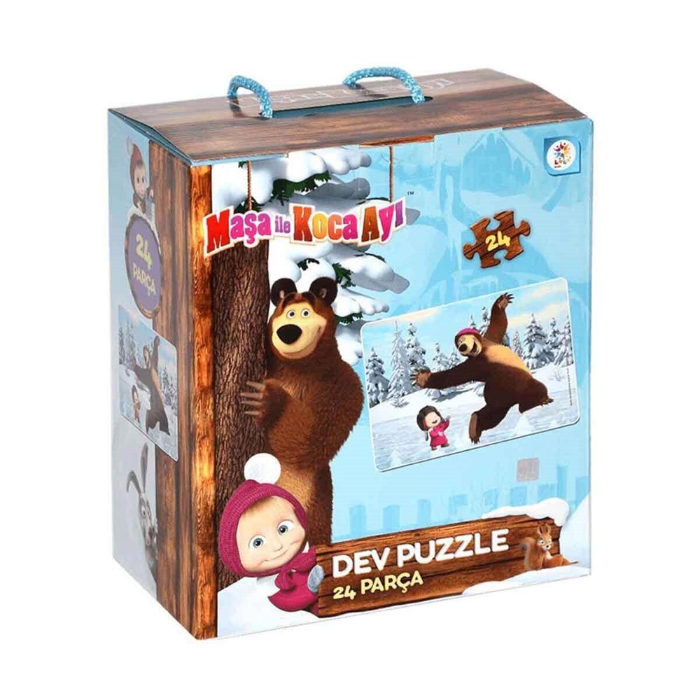 Maşa ile Koca Ayı Dev Puzzle 24 Parça Masha MB 7573