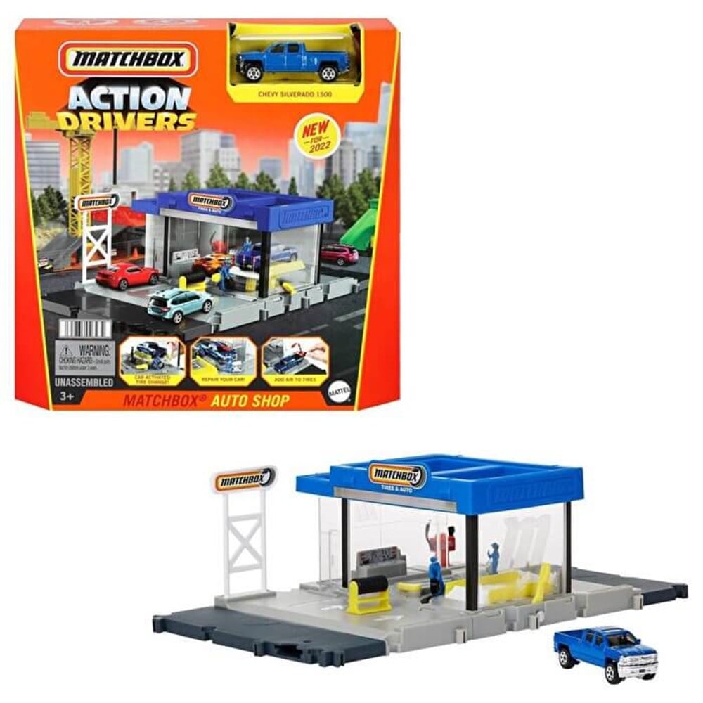 Matchbox Aksiyon Sürücüleri Tamir Oyun Seti GVY82-HDL34 Matchbox HDL34