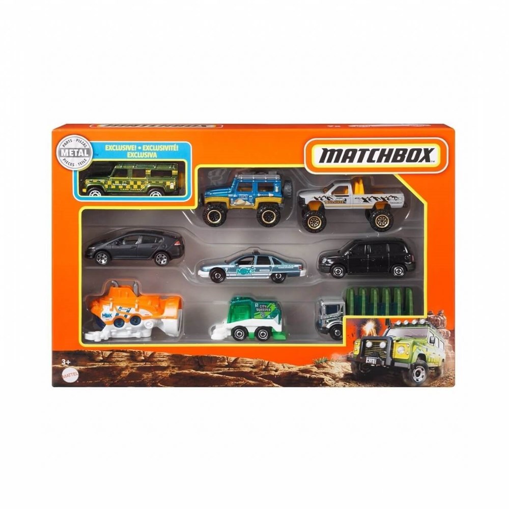 MATCHBOX DOKUZLU ARABA SETI X7111 Matchbox X7111